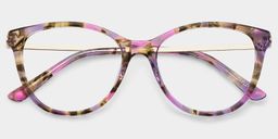 Eli Blumendruck Rund Brille2