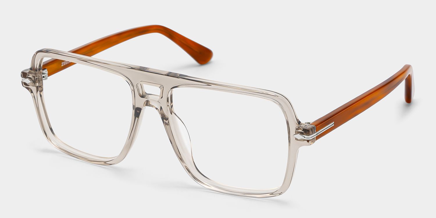 Easton Pilotenbrillengestell in der Farbe Beige | ZEELOOL4