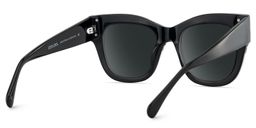 Minfia Schwarz-Sternmuster Quadratisch Brille4