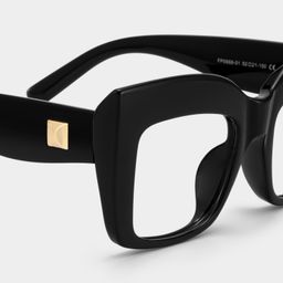 Alberta Schwarz Cat Eye Brille4