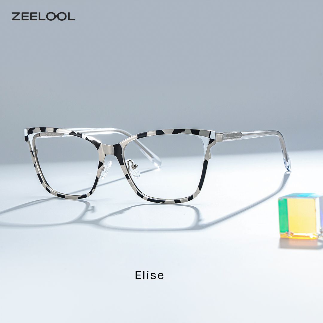 Elise Tortoise Rechteckig Brille0