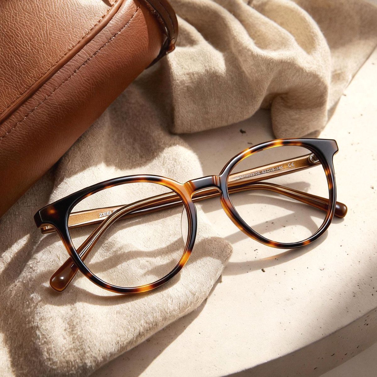 Allison Tortoise Rund Brille1