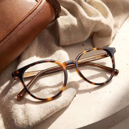 Allison Tortoise Rund Brille1