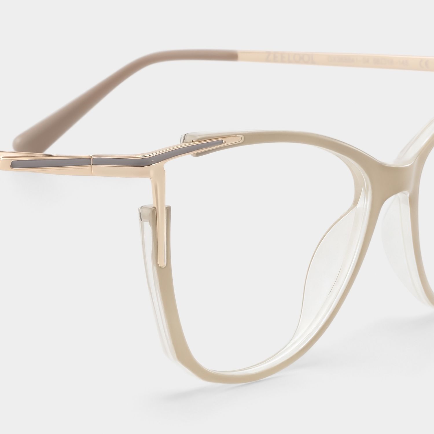 Pace Beige Cateye Brille4