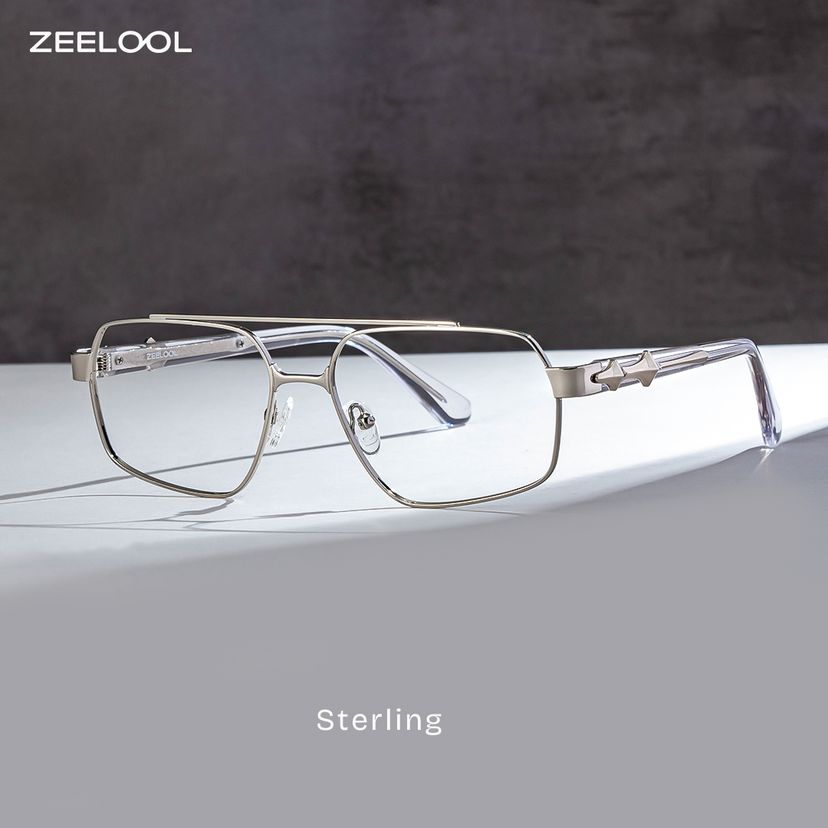 Sterling Silber Pilot Brille