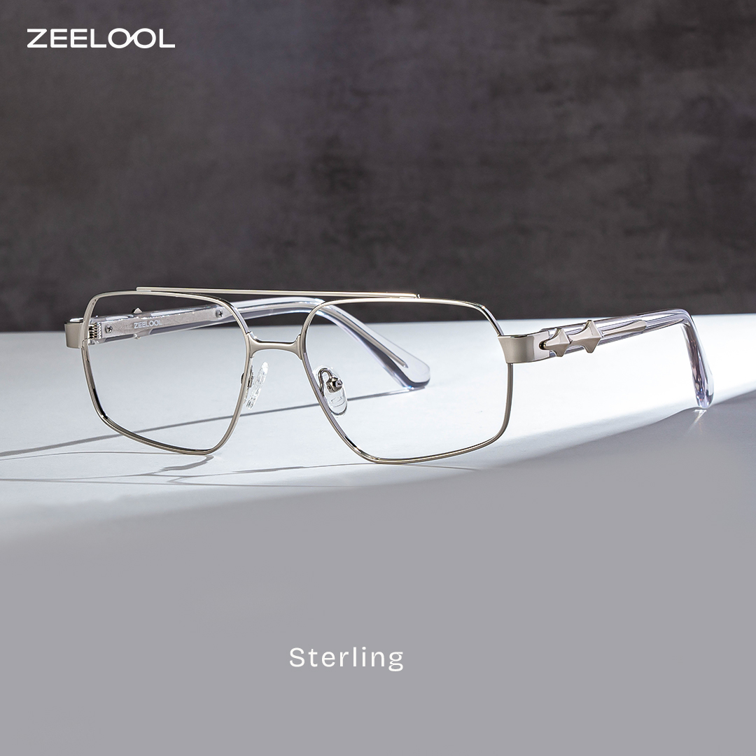 Sterling Silber Pilot Brille