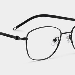 Tianna Schwarz Rechteckig Brille6