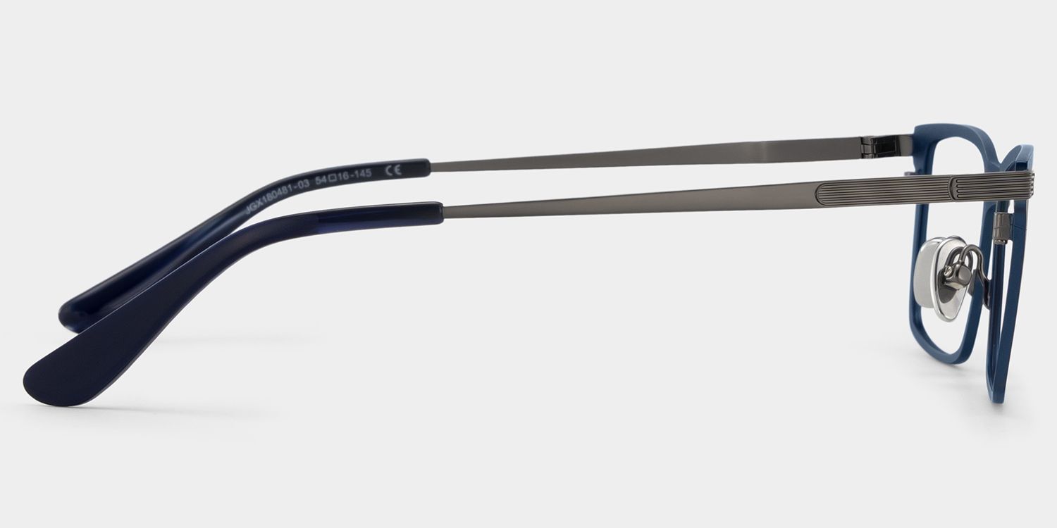 Alexander Blau Rechteckig Brille4