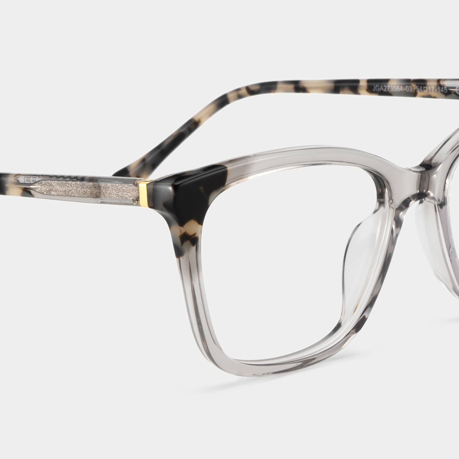Juno Grau Rechteckig Brille6
