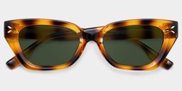 Philo Tortoise Geometrisch Sonnenbrille1