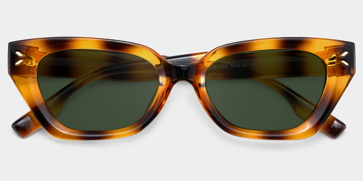 ZEELOOL Philo Tortoise Geometrisch Sonnenbrille