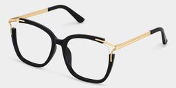 Sidibe Schwarz Quadratisch Brille3