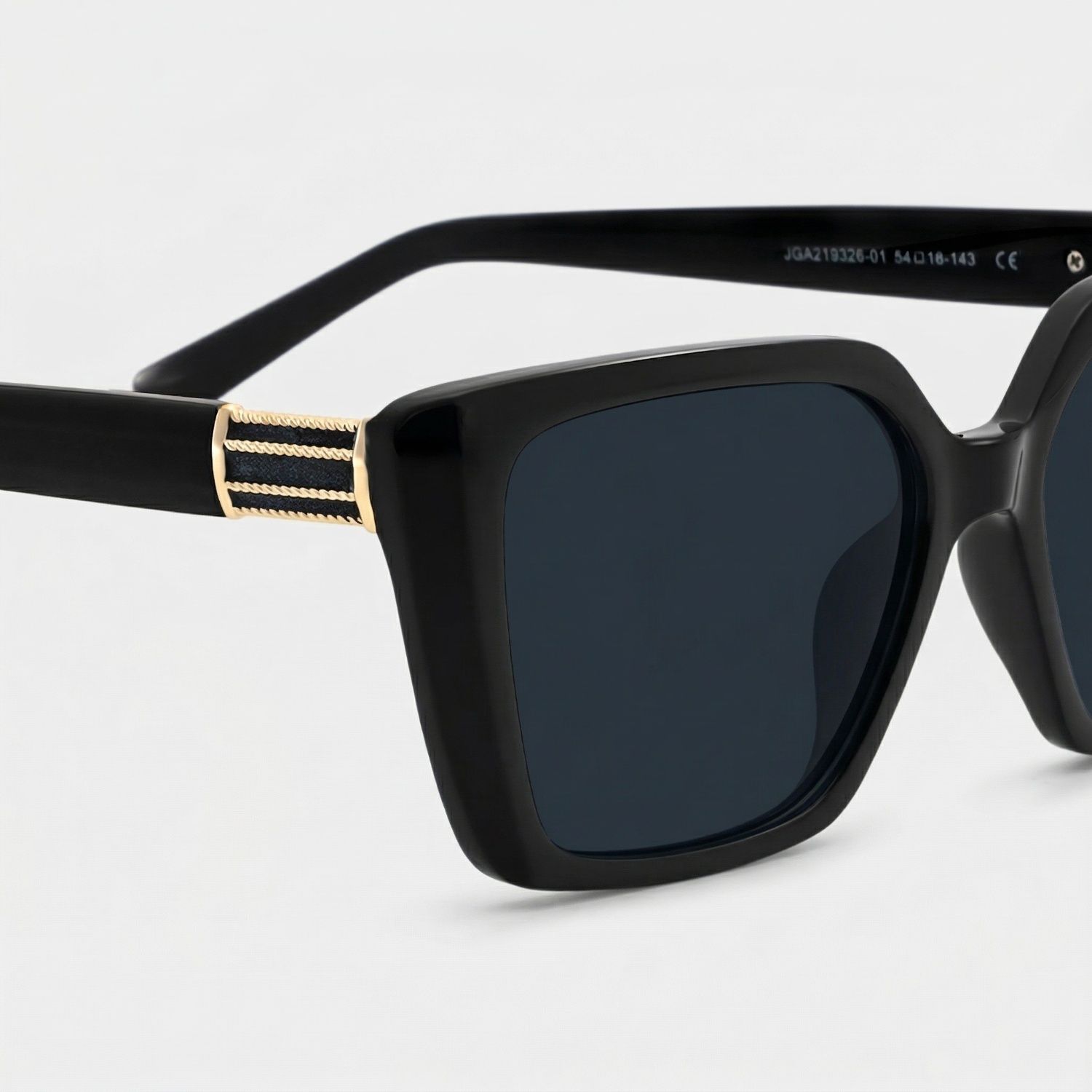 Emery Acetate Schwarz Sonnenbrille | ZEELOOL4