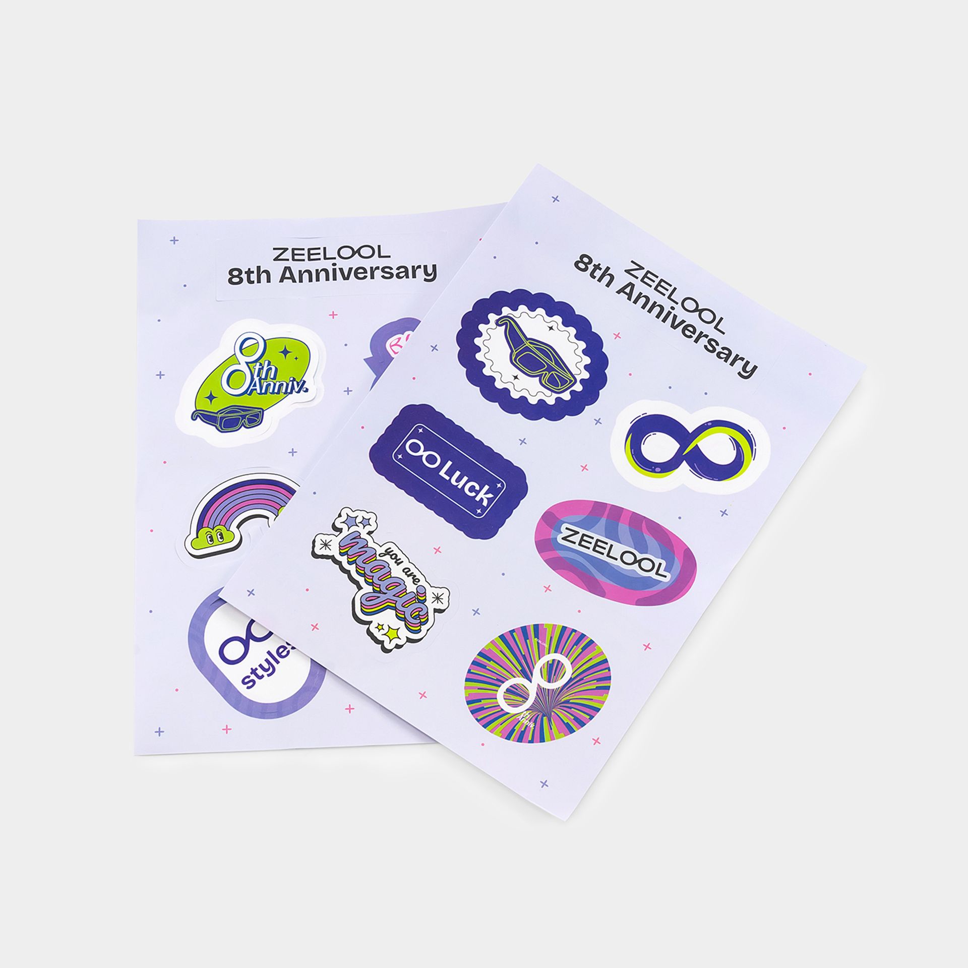 Zeelool 8. Jahrestag Aufkleber0