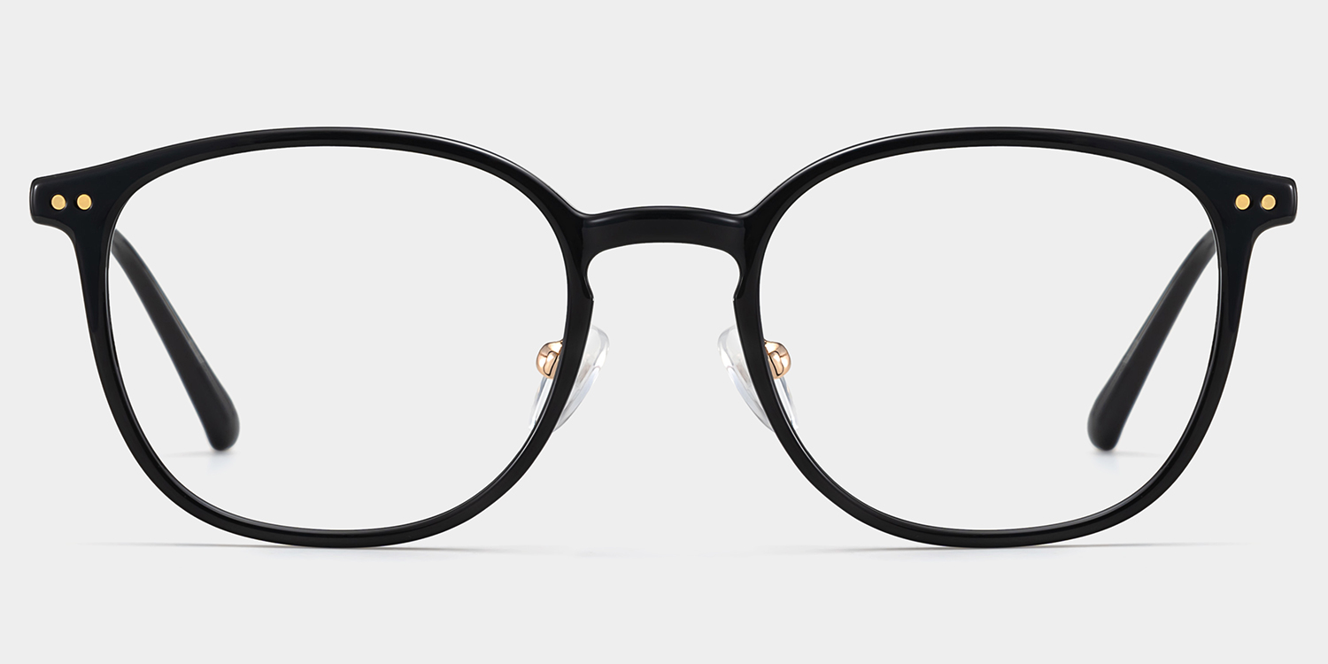 Mira Schwarz Oval Brille