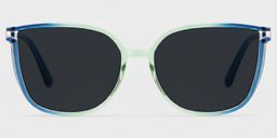 Walden Blau-Grün Quadratisch Sonnenbrille0