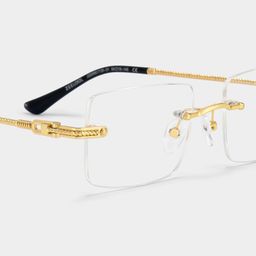 Peavy Gold Rechteckig Brille4