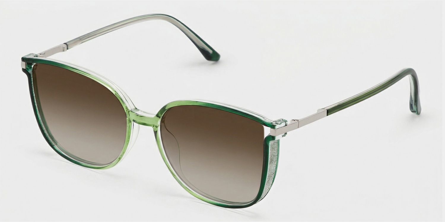 Walden Square Hellgrün Sonnenbrille mit Sehstärke | ZEELOOL2