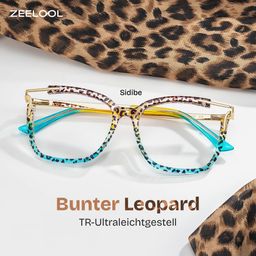 Sidibe Blau-Leo Quadratisch Brille1