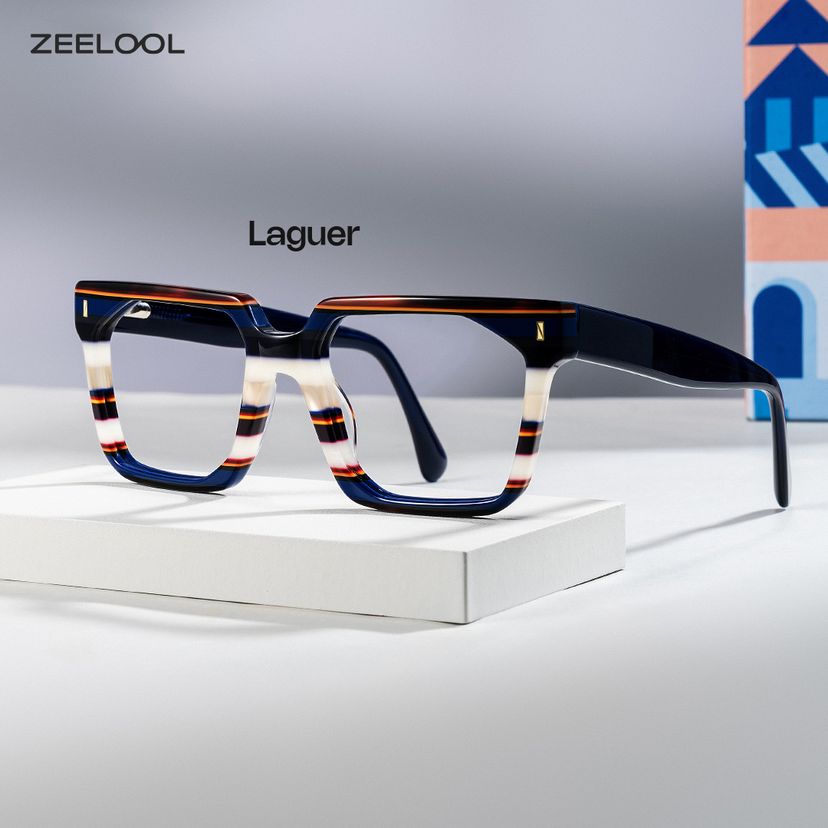 Laguer Blau Rechteckig Brille