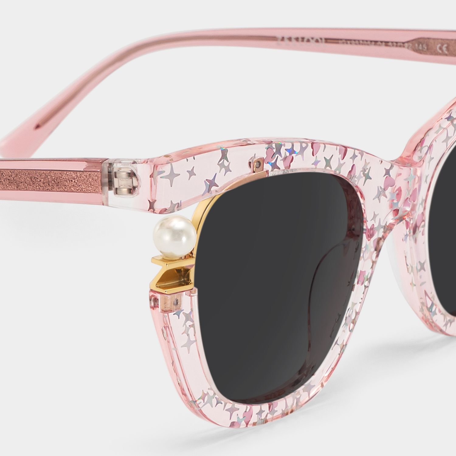 Pearl Cat Eye Style in Rosa Sonnenbrille | ZEELOOL4