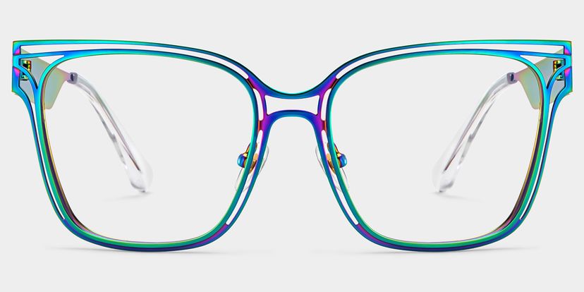Dacarine Bunt Quadratisch Brille