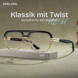 Griff Dunkelgrün Pilot Brille0