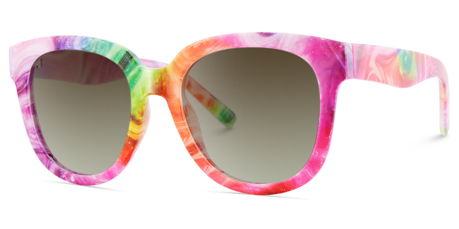 Harrell Bunt Quadratisch Kunststoff Brille2