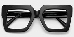 Brandon Schwarz Quadratische Brille1