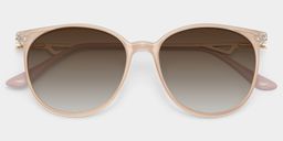 Babbage Hellbraun Rund Brille1