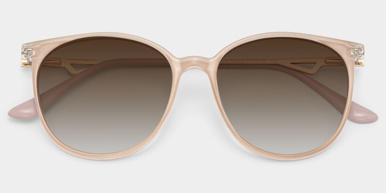 Babbage Hellbraun Rund Sonnenbrille