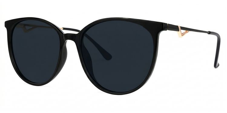 Babbage Schwarz Rund Brille