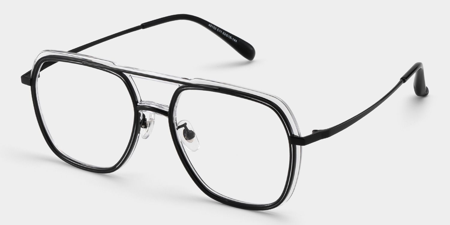Ella Schwarz Pilot Brille3
