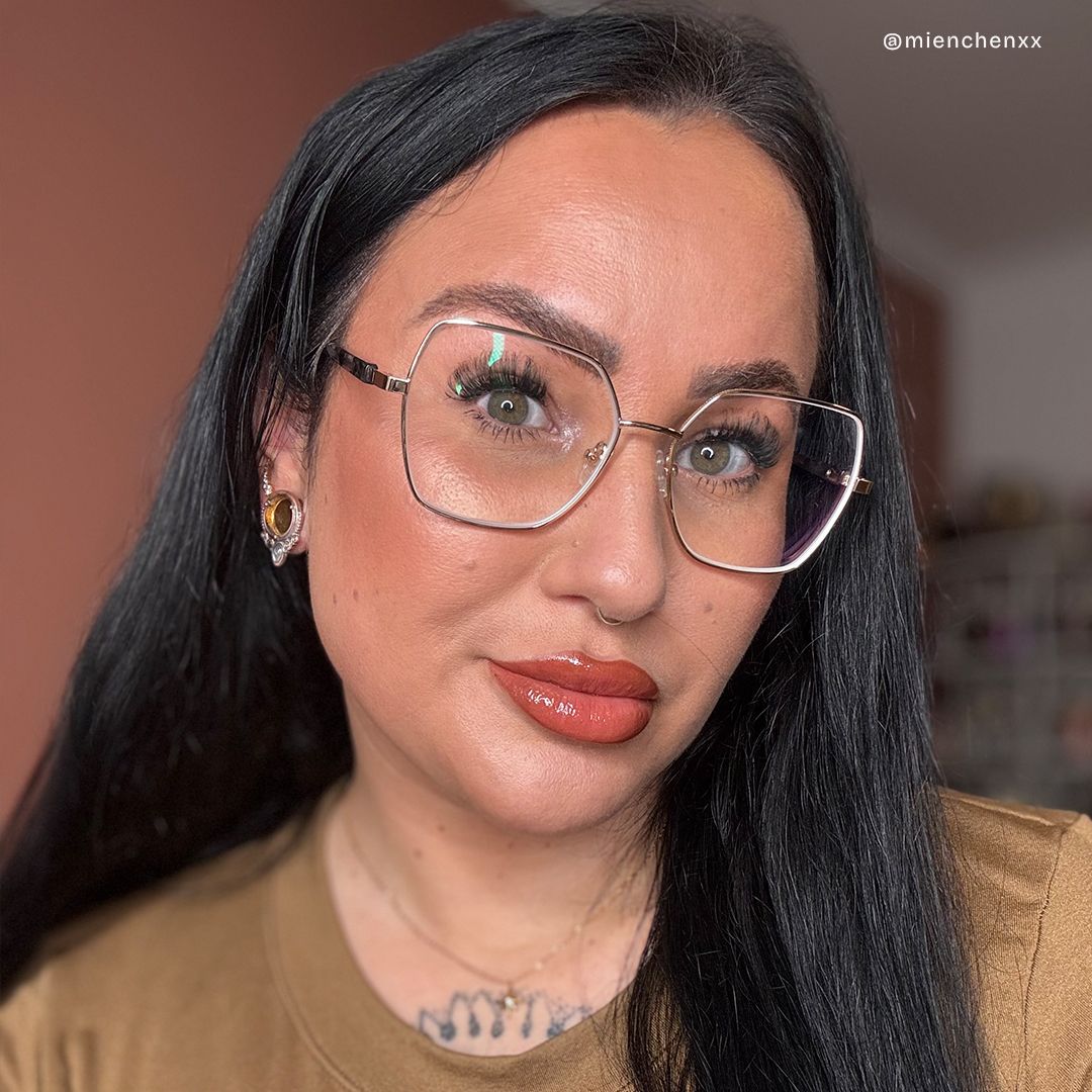Billie Gold Geometrisch Gemischte-Materialien Brille11