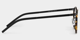 Leonie Tortoise Rund Brille5