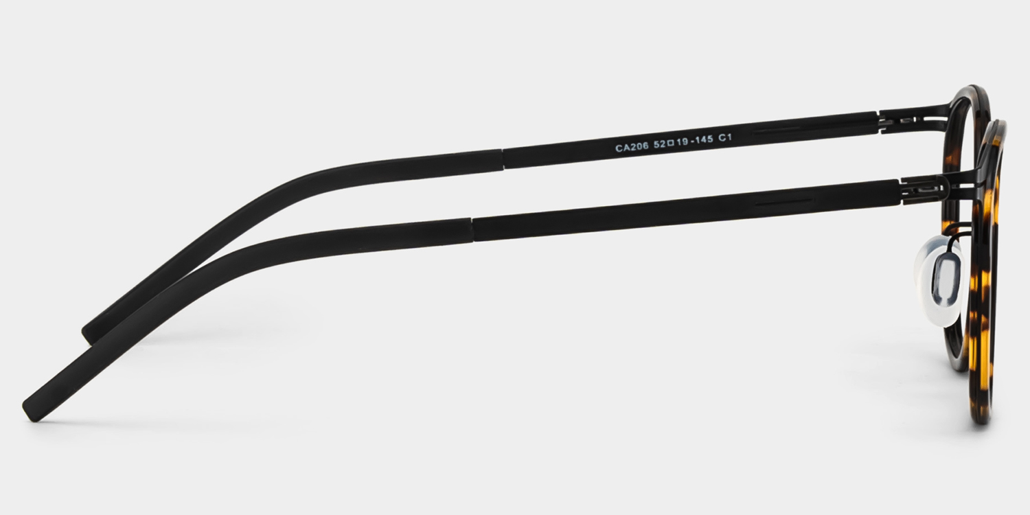 Leonie Tortoise Rund Brille5