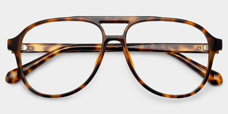 Luna Tortoise Pilot Brille