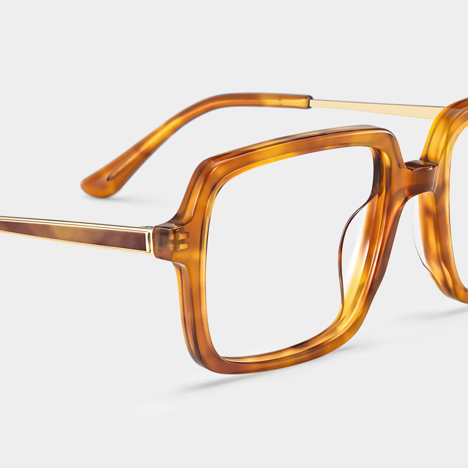 Beatrice Gelb Rechteckig Brille6