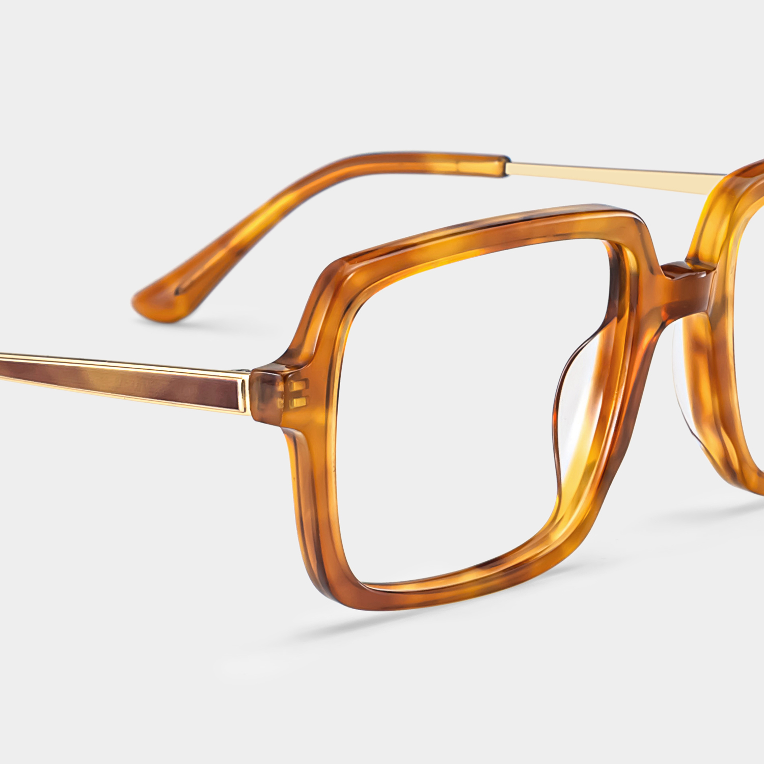 Beatrice Gelb Rechteckig Brille5