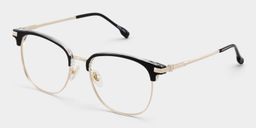 Portia Schwarz Browline Brille2