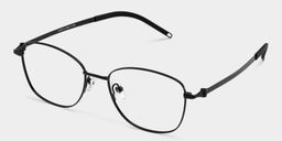 Tianna Schwarz Rechteckig Brille4