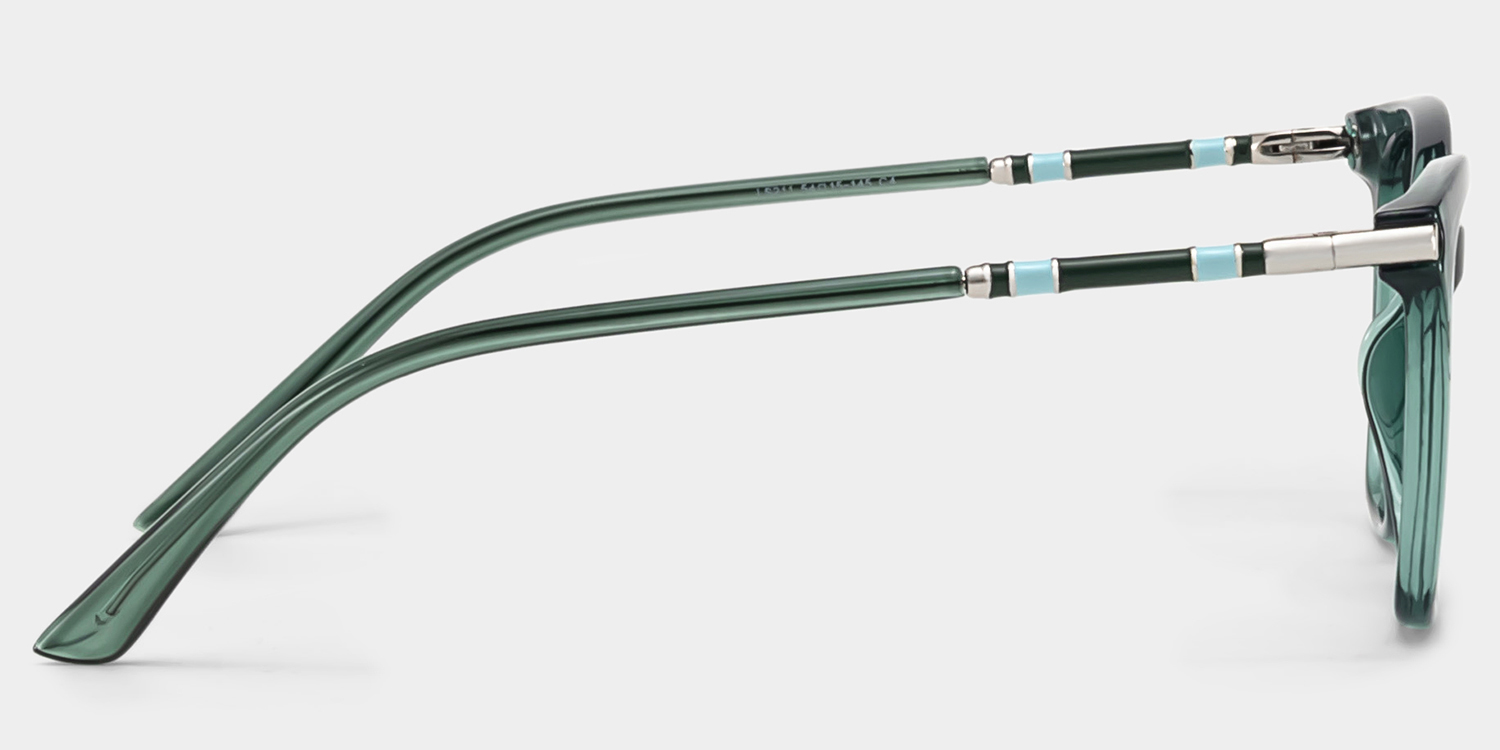 Emma Grün Quadratisch Brille5