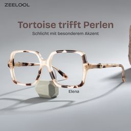 Elena Tortoise Quadratisch Brille0