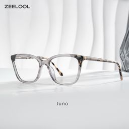 Juno Grau Rechteckig Brille1