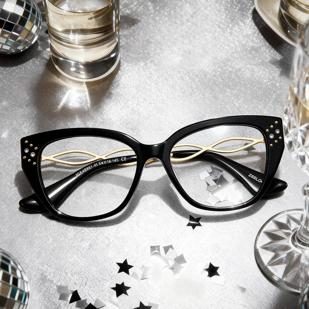 Alma Schwarz Schmetterling Brille1