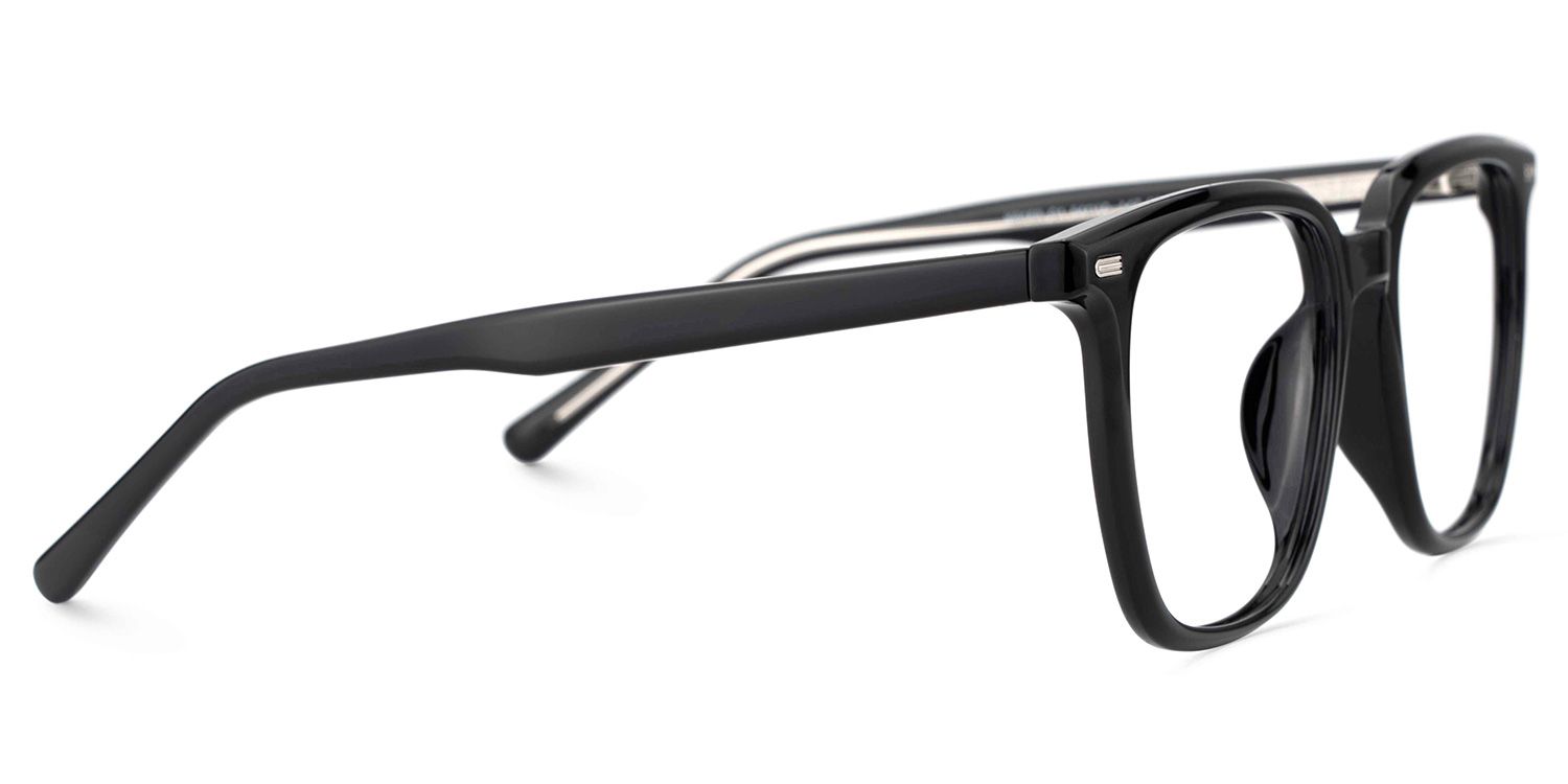 Eliza Schwarz Quadratisch Brille3