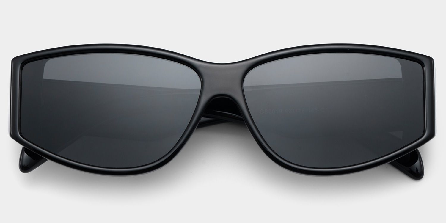 Gino Schwarz Geometrisch Sonnenbrille1