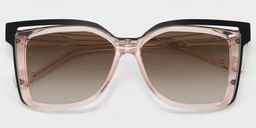 Twolla Beige Quadratisch Brille1