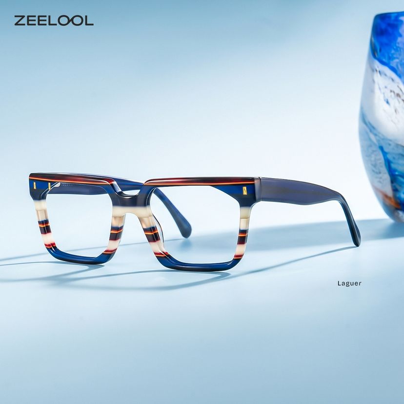 Laguer Blau Rechteckig Brille