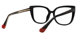 Fenn Schwarz Cateye Brille5